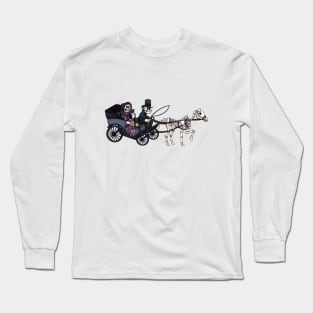 Skeleton Horse And Carriage Long Sleeve T-Shirt